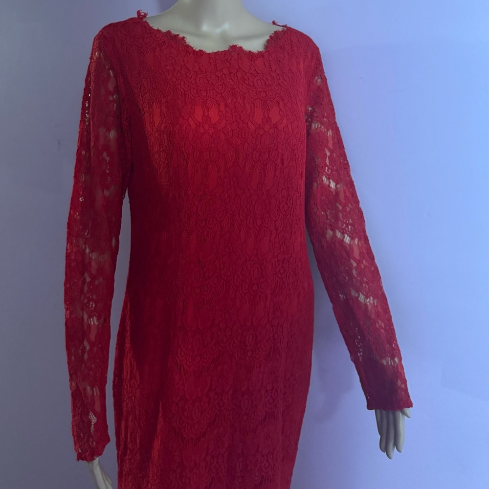 Red Lace Ferrari Dress - Picture 6 of 9